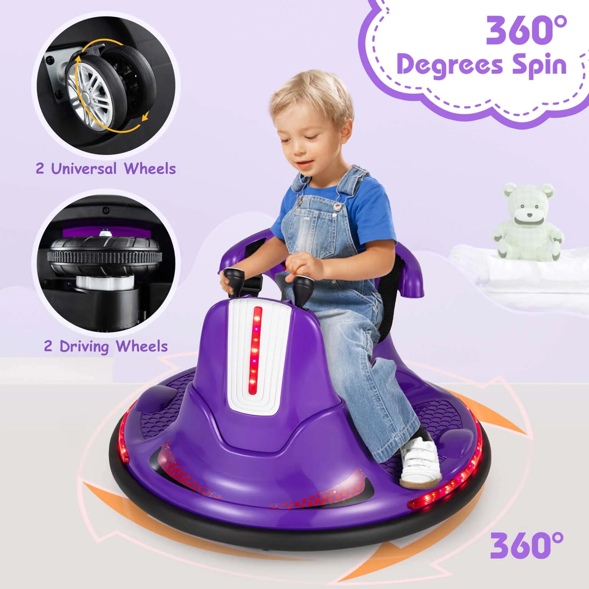 12V Electric Bumper Car for Kids