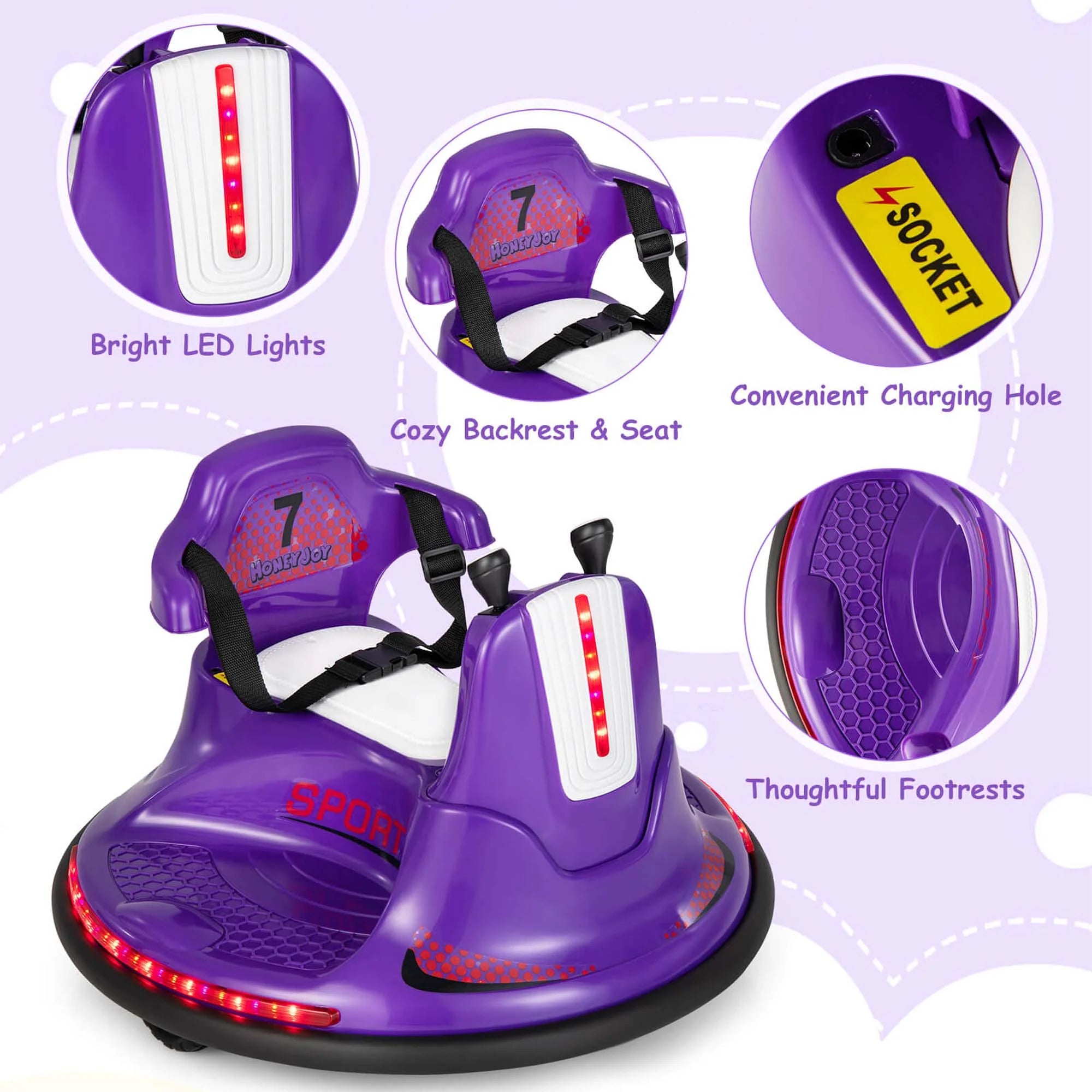 12V Electric Bumper Car for Kids