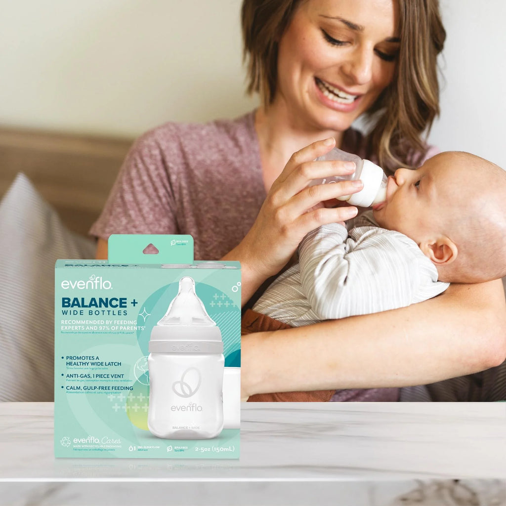 Balance Wide Neck Baby Bottles Clear 