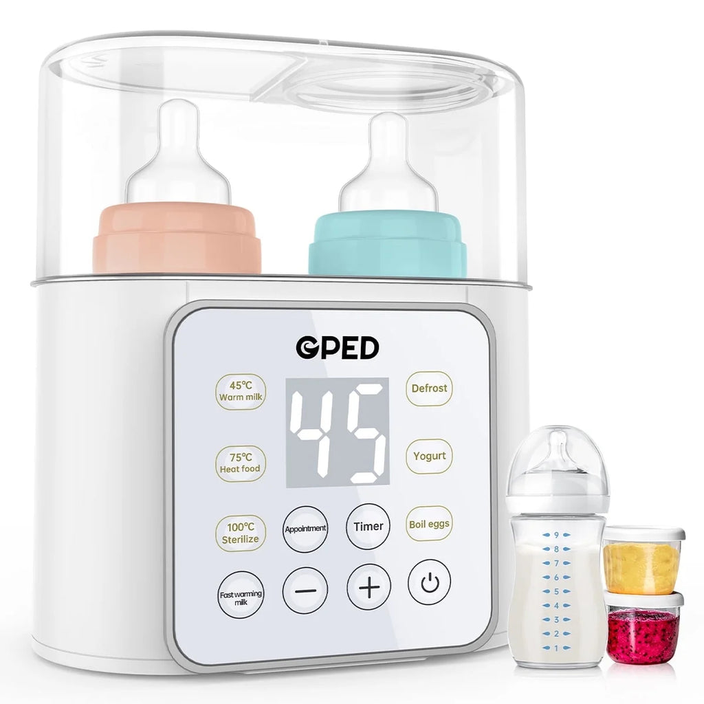  Double Bottle Heater with Accurate Temperature Control for Breastmilk & Formula, LCD Display