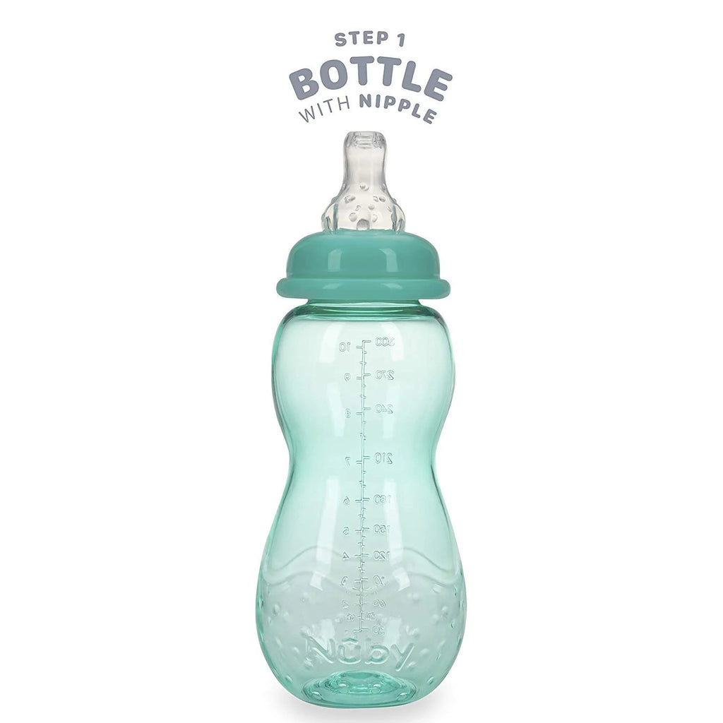 Baby Bottle with Nipple (3 Pack) 