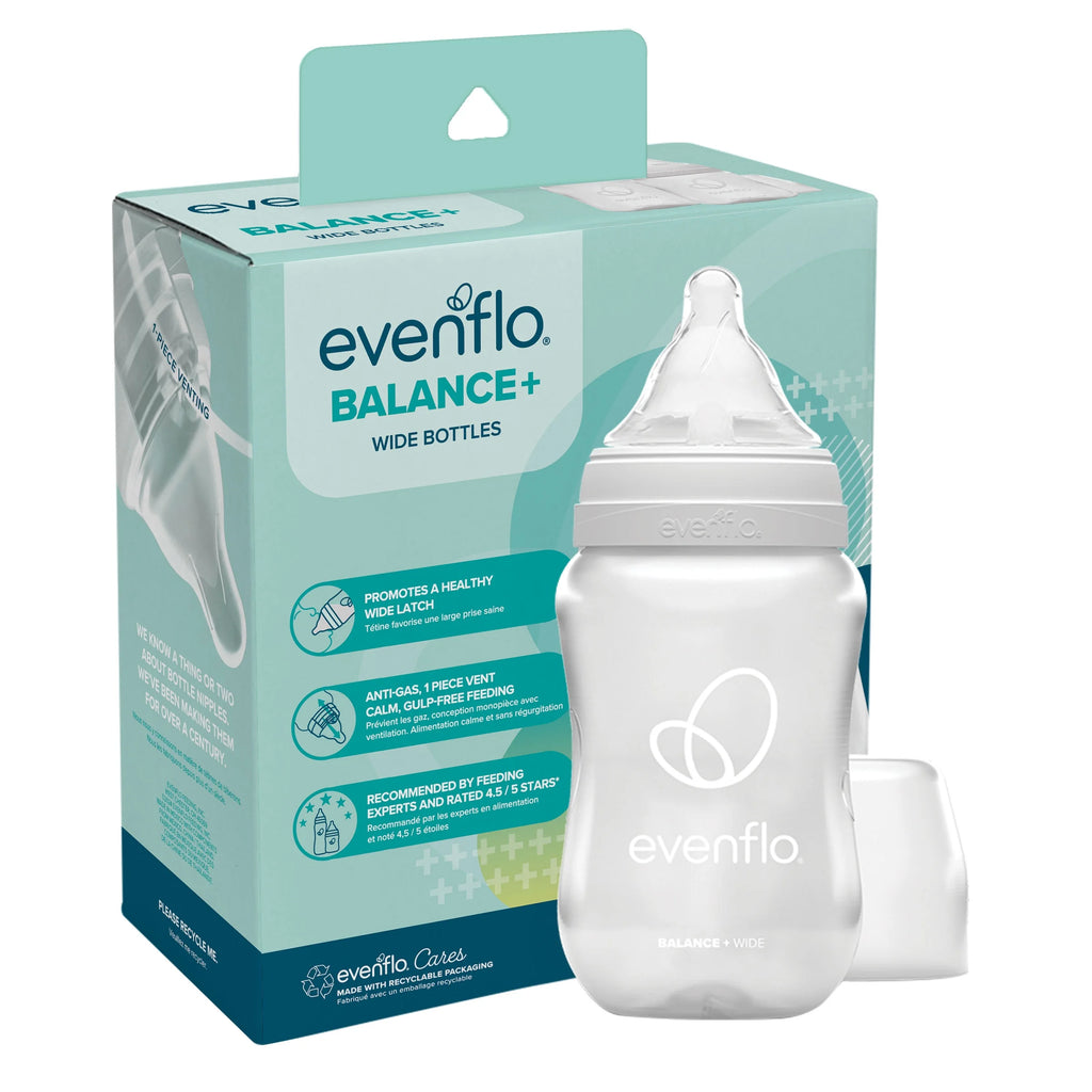 Balance Wide Neck Baby Bottles Clear 