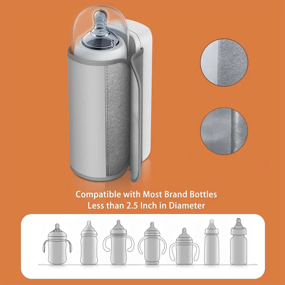 Portable Bottle Warmer Rechargeable with Accurate Temperature 