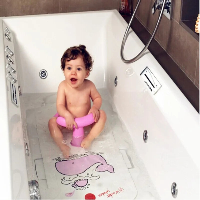 Baby Bath Seat for Newborns - Antislip Plastic Infant Bath Tub Chair